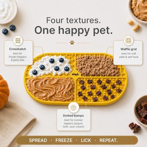 Ovalicious Slow Feeder Lick Mat for Cats & Dogs – Interactive & Dishwasher Safe | Kubi Pets - Image 6