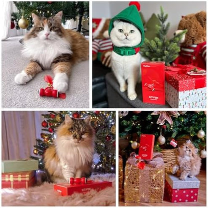 Kitifish Automatic Cat Toys for Indoor Cats, Interactive Cat Feather Toys with Feather and Bell, Smart Electric Moving Kitty Toy, kitifish Toys, Stiulate Hunting Instinct for Your Kitty - Image 6