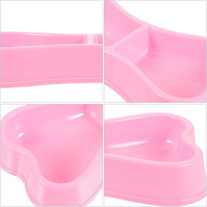 Pet Bowl Cat Water Bowls Dog Food Container Practical Dog Bowl Food Holder Feeding Bowls Double Puppy Feeder Small and Medium s The Plastic