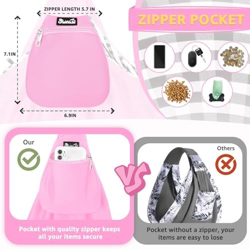 Lukovee Pet Sling, Puppy Small Pet Cat Carrier with Safety Hook - Image 3