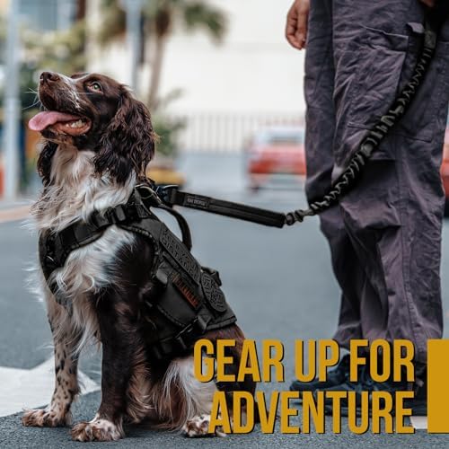 OneTigris Tactical Bungee Leash with 2 Handles Quick Release (Black) - Image 6