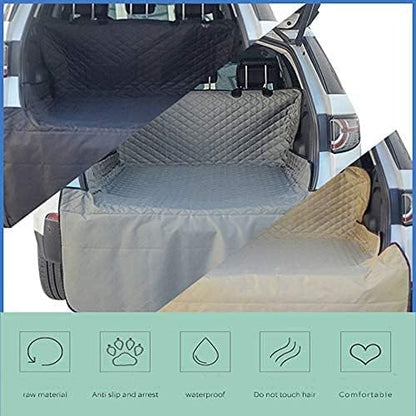 J&C Trunk Dog Cover Car Trunk Cover Heavy Duty Dog Trunk Cover Pet Cargo Liner SUV Trunk Cover for Dogs Waterproof Pet Cargo Liner for SUV Dog Trunk Cover for SUV Dog Car Seat Cover for Back Seat