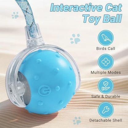 Interactive Automatic Cat Toy Ball-USB Rechargeable，Motion Activated Toy - Image 2