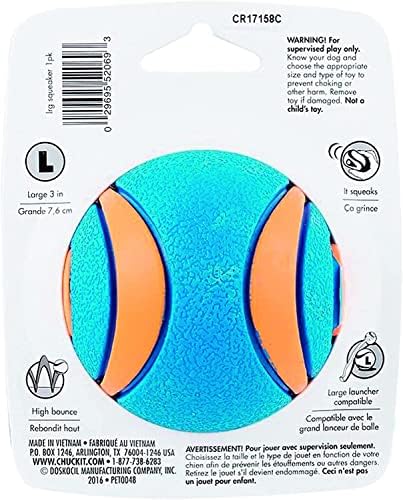 Chuckit! (3 Pack) Ultra Squeaker Ball, Large - Image 3
