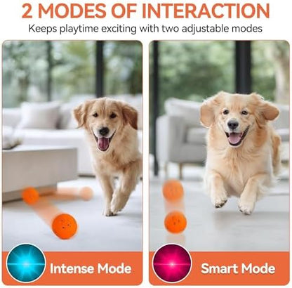 ALL FOR PAWS Interactive Dog Ball Toys, Smart Motion-Activated 2-Mode Automatic Bouncing Ball, E-TPU Material, USB Rechargeable, Enrichment Mental Stimulation Toy for Medium Large Dogs, 3.3 Inches - Image 6