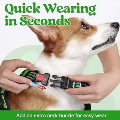 rabbitgoo Dog Harness Medium Sized, No Pull 3 Buckles Easy On & Off - Image 2