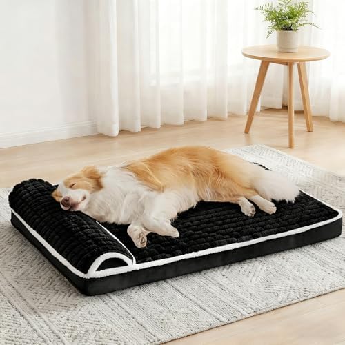 Orthopedic Large Dog Bed Pillow Pet Sofa Bed 48''X30'' Black by Unknown
