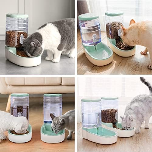 Kacoomi Automatic Dog Cat Feeder and Water Dispenser Gravity Food Feeder and Waterer Set with Pet Food Bowl for Small Medium Dog Puppy Kitten, Large Capacity 1 Gallon x 2 - Image 6
