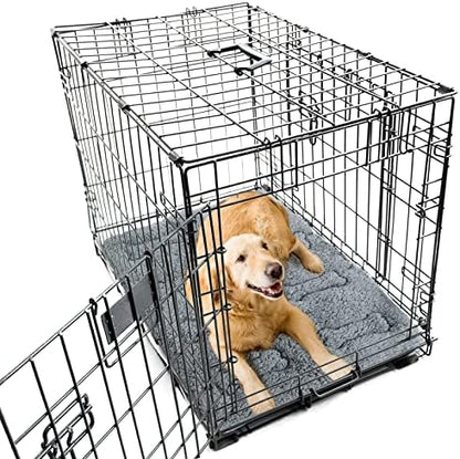 Dog Bed Crate Mat(42" X 28") 2 Pack, Soft Plush Dog Bed Pad - Image 6