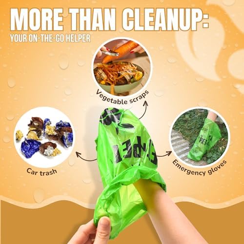 Pet N Pet Dog Poop Bags Rolls, 270 Count, Plant Based, Unscented, Green - Image 5