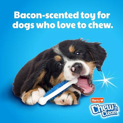 Hartz Chew 'n Clean Tuff Bone Bacon Scented Dental Dog Chew Toy - Large - Image 3