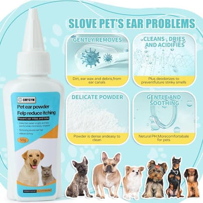 Dog Ear Powder for Hair Removal & Ear Plucking, Professional Ear Powder for Dogs Grooming, Helps Remove Excess Ear Hair Easily, Improves Grip for Safe Dog Ear Care and Maintenance - Image 6