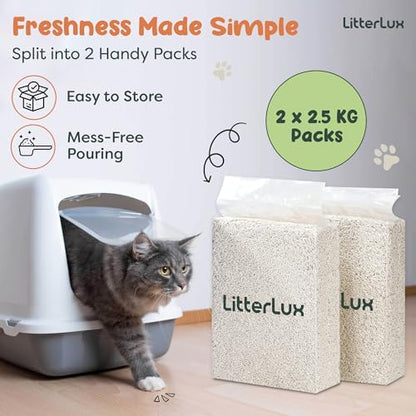 Tofu Cat Litter, Clumping, Ultra Absorbent, Flushable,100% Natural Ingredients, Soluble, Neutralizes Odor, Dust-Free, 11lb - Image 3