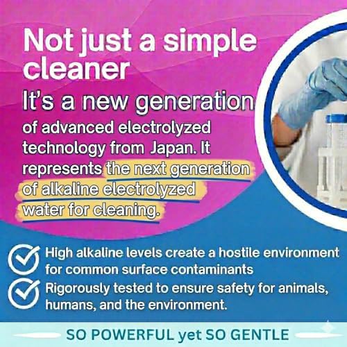 JJJee® 6-in-1 No-Rinse Dog & Cat Cleaner & Odor Eliminator. Cleans Paws, Coat, Eyes, Ears, Hotspots & Home Surfaces–Alcohol-Free, Fragrance-Free, Advanced Electrolyzed Water–Made in Japan (2 Pack) - Image 5