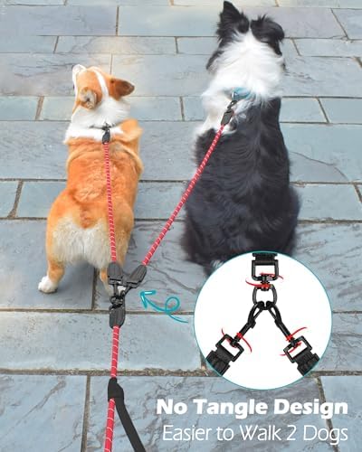 PetBonus Rope Double Dog Leash, No Tangle Dual Leash for Walking Two Dogs - Image 3