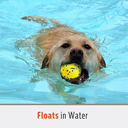 Kimee 3.9'' Dog Balls Tennis Balls Dog Toys for Aggressive Chewers 3 Balls - Image 6
