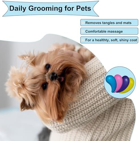 Gentle Grooming Puppy Brush with Gift Box (Gradient Color) - Image 7