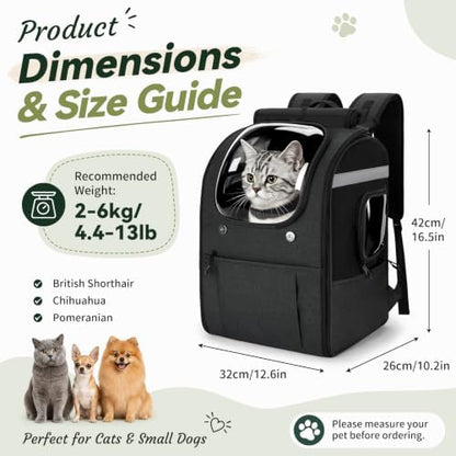 Apollo walker Cat Carrier Backpack for Small-Medium Cats,Dogs - Image 4