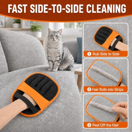 Thickened Pet Hair Removal Glove for Couches, Carpets and Pet Beds - Image 3