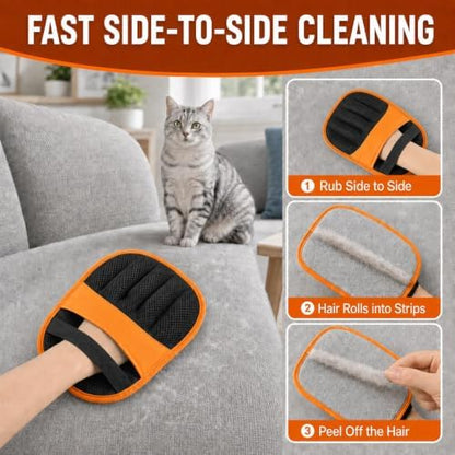 Thickened Pet Hair Removal Glove for Couches, Carpets and Pet Beds - Image 3