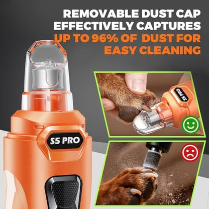 Whisper Quiet Dog Nail Grinder Safe & Stress-Free for Sensitive Dogs Cats - Image 7