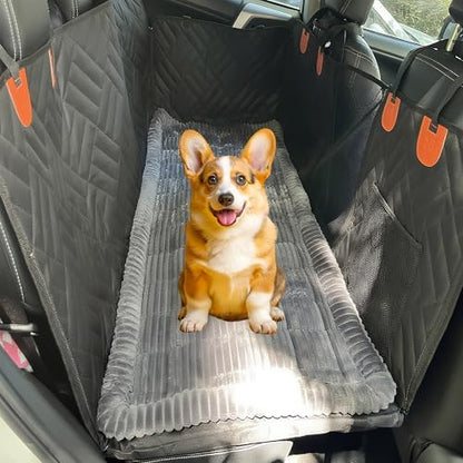 XINYI Dog Car Seat Cover for Back Seat, Dog Bed for Car, Non-Slip Sofa and Travel Pet Mat, Soft and Comfortable, Easy to Clean (Gray, 23.6" x 51.2") by Unknown