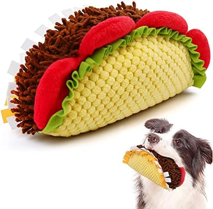 PrimePets Plush Taco Dog Toy, Dog Squeaky Toys for Small Medium Large Dogs by PrimePets