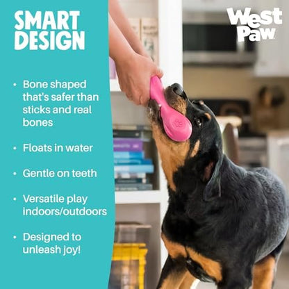 WEST PAW Zogoflex Hurley Dog Bone Chew Toy – Floatable Pet Toys for Aggressive Chewers, Catch, Fetch – Bright-Colored Bones for Dogs – Recyclable, Dishwasher-Safe, Non-Toxic, Large, Teal - Image 7