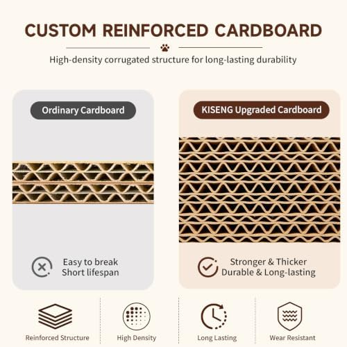 Large Cat Scratcher 5-Pack, Reversible Scratching Pad - Image 7