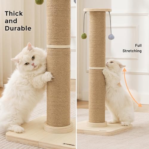 ZOMISIA 35'' Tall Cat Scratching Post for Indoor Cats Adults - Image 6