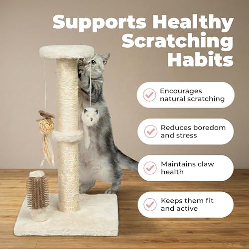 Best Pet Supplies Catify Cat Scratching Post - Beige H: 33" - Image 4