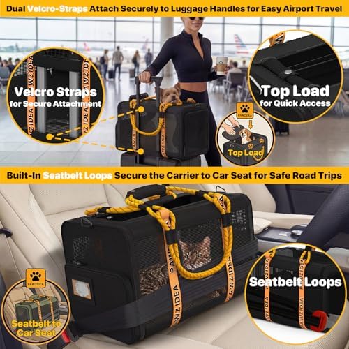 PAWZIDEA Expandable Pet Carrier for Small Cats & Dogs, TSA Airline Approved - Image 6