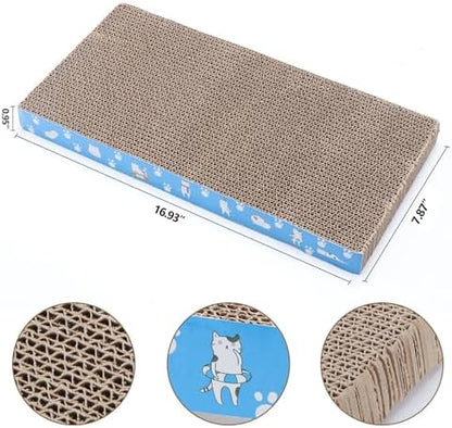 5 Packs in 1 Cat Scratch Pad, Cat Scratcher Cardboard,Reversible,Durable Recyclable Cardboard, Premium Scratch, Suitable for Cats to Rest, Grind Claws and Play - Image 3