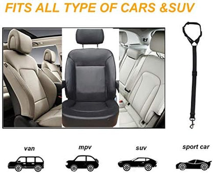 Dog Seat Belts, CGBOOM 2 Pack Dual Use Dog Car Seatbelts Harness Adjustable Car Headrest Restraint for Vehicle Nylon Pet Cat Dog Safety Leads Seat Belts for Large Medium Small Dogs - Image 6