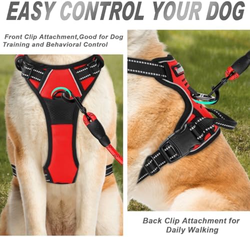 BARKBAY Dog Harness No Pull for Large Dogs Front Back Clips,Dog Vest - Image 2
