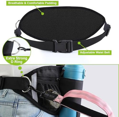 Hands Free Dog Leas, Double Waist Leash for Two Dog Walking (Pink) - Image 6