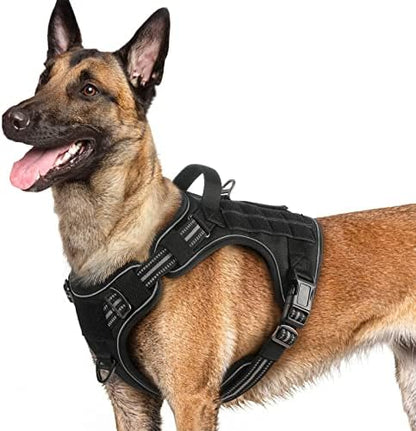 rabbitgoo Tactical Dog Harness for Large Dogs, No Pull Service Pet Vest by rabbitgoo