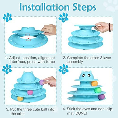 UPSKY 20 PCS Cat Toys Set with Teaser, Mice, Spring, and Various Ball Toys - Image 4