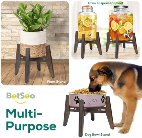 Dog Bowl Stand for Water/Food - Adjust with Lock - Dog Water Fountain Holder, Elevates Pet Food and Water Feeder Bowls (Bowl not Included) (1 Pack - (Height 10.4" Width 8-11.5") - Image 5
