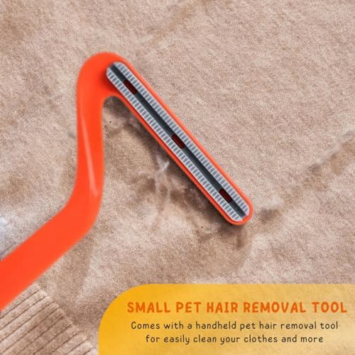 Carpet Rake for Pet Hair Removal, 57'' Long Handle Dog and Cat Hair Remover Tool to Fluff Rug, Stair Carpets and Couch Cleaning Rake - Image 4