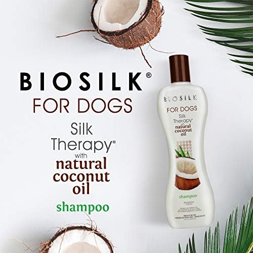 BioSilk for Dogs Silk Therapy Shampoo, with Coconut Oil, 12 Fl Oz - Image 2