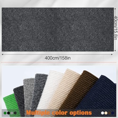 Cat Scratch Furniture Protector - 158" x 15.8" Trimmable Self-Adhesive Cats Claws Scratch Pads, DIY Cat Climbing Couch Protector for Scratch Post Cat Tree Replacement Indoor (Dark Gray) - Image 2