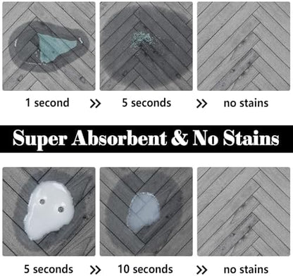 Dog Food Mats for Floors Absorbent, Pet Cat Food Mat - Quick Dry Dog Bowl Mats for Food and Water, Eco-Friendly Boho Pet Supplies 12" x 20" - Image 2