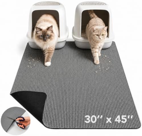 Cat Litter Mat, 30 x 45 in – XL Non-Slip, Cut-to-Fit by Unknown