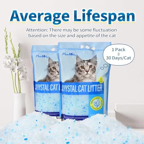 Made4Pets Cat Litter Crystals,Non Clumping Litter 17.2 lbs(4 x 4.3lb Packs) - Image 5