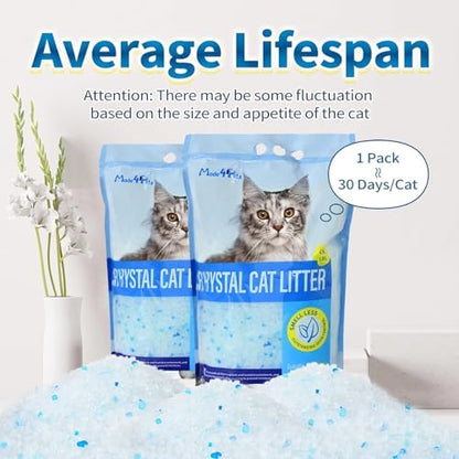 Made4Pets Cat Litter Crystals,Non Clumping Litter 25.8 lbs(6 x 4.3lb Packs) - Image 6