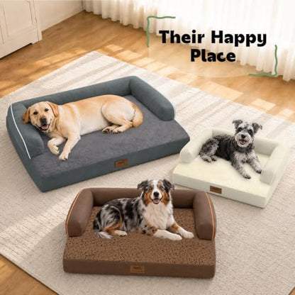 MEKIY Orthopedic Waterproof Dog Bed Pet Couch with Bolster for Medium Dogs - Image 6
