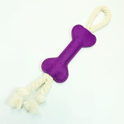 6 -Pack Count Dog Rope Toy with Bone Shape, Cotton Rope Tug Toy, Durable Chew Toy, Multiple Colors Available from