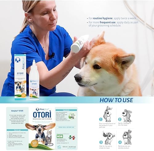 Otorì Cat and Dog Ear Cleaner 125ml – Natural Ear Wash for Pets with Organic Aloe Arborescens, Tea Tree Oil and Calendula – Gentle Hygiene and Soothing Formula - Image 6
