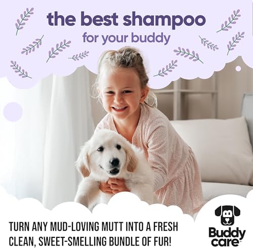 Calming & Deodorising Dog Shampoo by Buddycare | Lavender Scented | with Aloe Vera and Pro Vitamin B5 (50.72oz) - Image 7